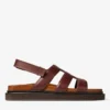 Cove Sandal Chestnut Waxed Calf Leather Sandals