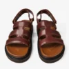 Cove Sandal Chestnut Waxed Calf Leather Sandals