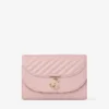 Curve Clutch Rose Quilted Biker Leather Clutch Bag
