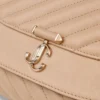Curve Cross Body Medium Chai Quilted Biker Leather Crossbody Bag
