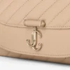 Curve Wallet with Chain Chai Quilted Biker Leather Wallet with Chain