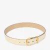 Diamond Buckle Belt Yellow Buttermilk Elaphe Print Belt