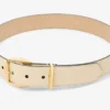 Diamond Buckle Belt Yellow Buttermilk Elaphe Print Belt