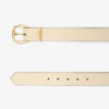 Diamond Buckle Belt Yellow Buttermilk Elaphe Print Belt