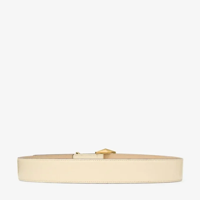 Diamond Buckle Belt Yellow Buttermilk Elaphe Print Belt