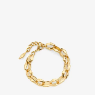 Diamond Chain Bracelet Gold-Finish Diamond Chain Bracelet