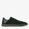 Diamond Flex M British Green Suede and Leather Mix Low Top Trainers