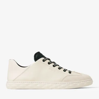 Diamond Flex M Latte and British Green Leather Mix Low Top Trainers