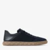 Diamond Flex M Midnight Mix Leather Mix and Textured Air Mesh Low Top Trainers