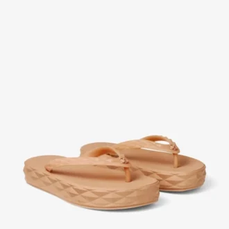 Diamond Flip Flop Caramel Rubber Flip-Flops