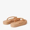 Diamond Flip Flop Caramel Rubber Flip-Flops