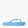 Diamond Flip Flop Dusty Blue Rubber Flats
