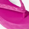 Diamond Flip Flop Fuchsia Rubber Flats