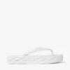 Diamond Flip Flop Optical White Rubber Flats
