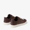 Diamond Light Flex F Chocolate and Latte Leather Mix and Fine Raffia Trainers