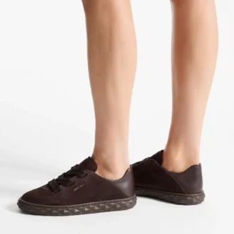 Diamond Light Flex F Chocolate Suede and Leather Trainers