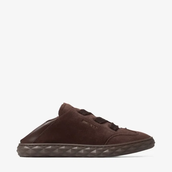 Diamond Light Flex F Chocolate Suede and Leather Trainers