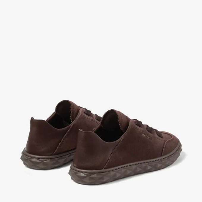Diamond Light Flex F Chocolate Suede and Leather Trainers