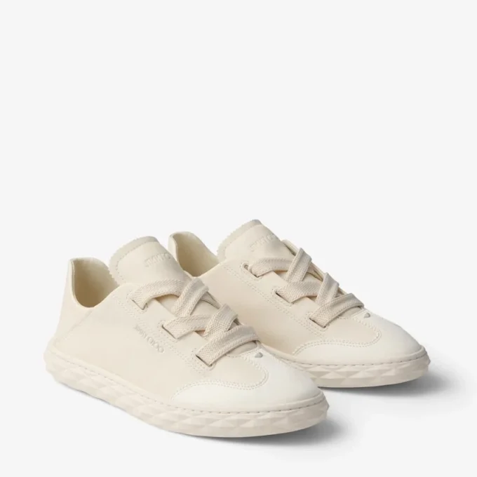 Diamond Light Flex F Latte Leather Mix Trainers