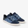 Diamond Light Flex F Marine Leather Mix and Crosshatch Denim Trainers