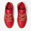 Diamond Light Flex F Ruby Red Leather Trainers