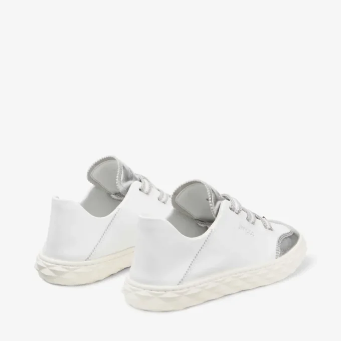 Diamond Light Flex F Silver Metallic Nappa Leather Trainers