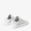 Diamond Light Flex F White Leather Mix and Perforated Leather Lace Low Top Trainers
