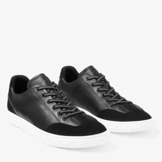 Diamond Light Flex M Black Leather Trainers