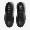 Diamond Maxi M Ii Black Nappa Leather Platform Trainers