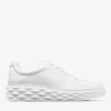 Diamond Maxi M Ii White Nappa Leather Platform Trainers