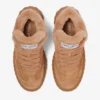 Diamond Maxi Retro F Toffee Velvet Suede Low Top Trainers with Shearling