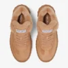 Diamond Maxi Retro M Toffee Velvet Suede Low Top Trainers with Shearling