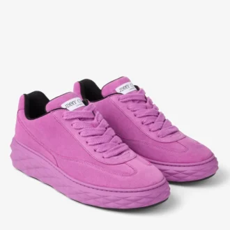 Diamond Maxi Retro M Violet Orchid Velvet Suede Low Top Trainers