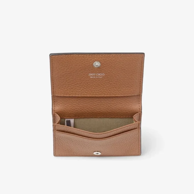 Diamond Nello M Tan Grainy Calf Leather Coin Purse