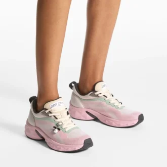 Diamond Run F Moon and Rose Knit Jacquard Mix Trainers