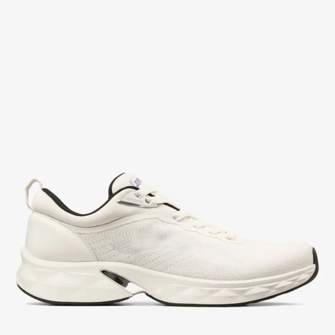 Diamond Run M Latte and Black Knit Jacquard Mix Trainers
