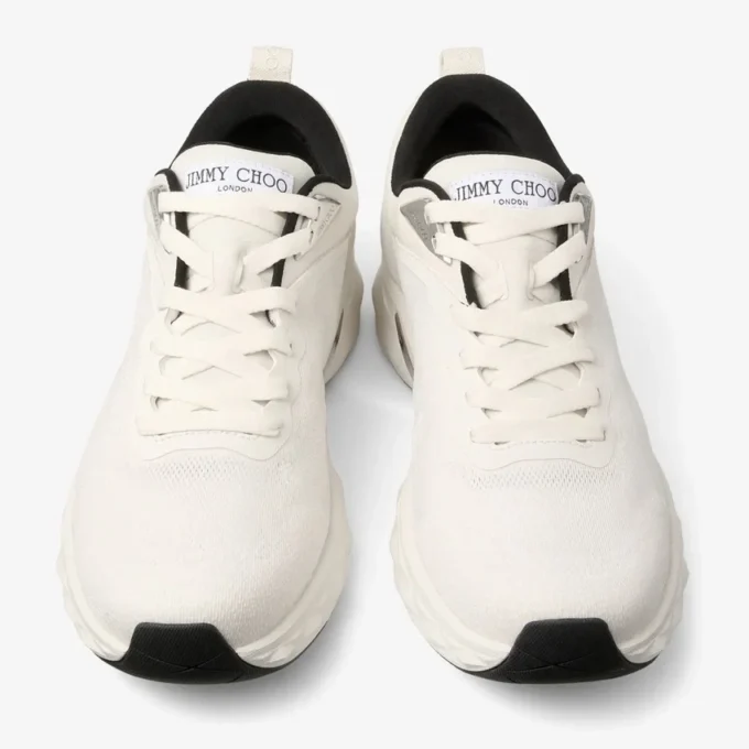 Diamond Run M Latte and Black Knit Jacquard Mix Trainers