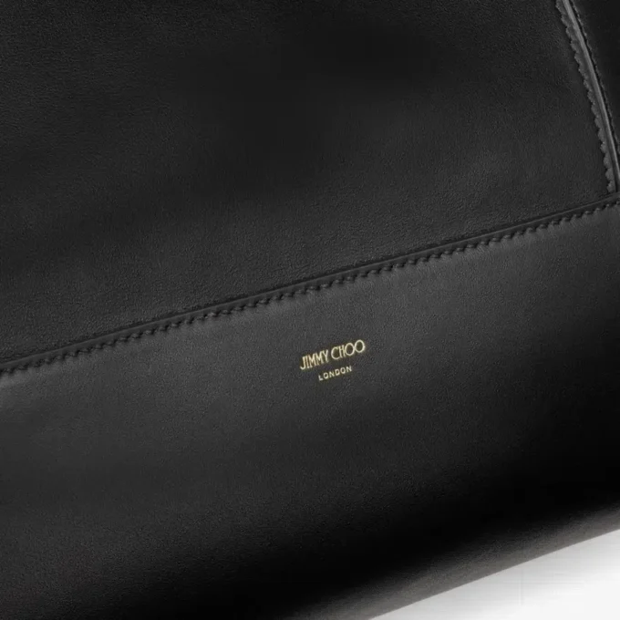 Diamond Tote Large Black Calf Leather Tote Bag