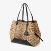 Diamond Tote Large Natural Leopard Print Pony Tote Bag