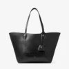 Diamond Tote Medium Black Calf Leather Tote Bag