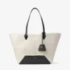 Diamond Tote Medium Natural Shearling Tote Bag