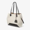 Diamond Tote Medium Natural Shearling Tote Bag