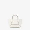 Diamond Tote Mini Latte Leather Mini Tote Bag