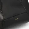 Diamond Tote Small Black Calf Leather Tote Bag