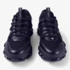 Diamond X M Midnight Leather and Mesh Mix Trainers