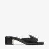 Dina 45 Black Leather Mule Sandals