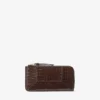 Dm Lise-Z Chocolate Croc Embossed Calf Leather Coin Purse
