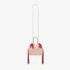 Drawstring Mini Top Handle Macaron and Ruby Red Satin Mini Shoulder Bag