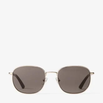 Dune Pale Gold and Dark Brown Pantos Metal Sunglasses