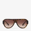 Eira Brown Havana Aviator Sunglasses